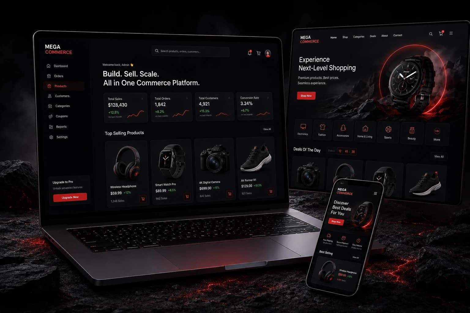 Mega Commerce storefront concept